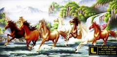 Tranh sơn dầu mã đáo thành công 40